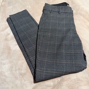 Women’s - Maurice’s- Gray, Mixed-Colored Checkered Pants
